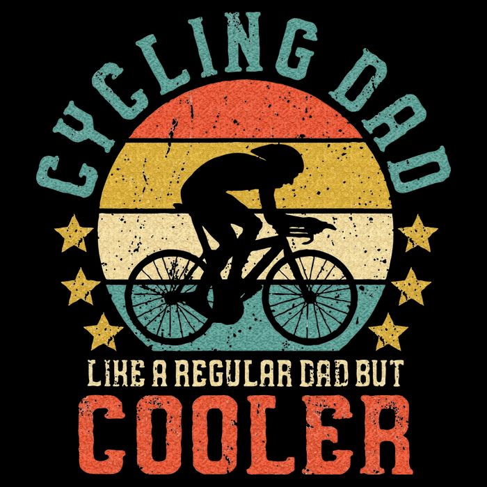 Cycling Dad Bike Rider & Cyclist Fathers Day Long Sleeve Shirt