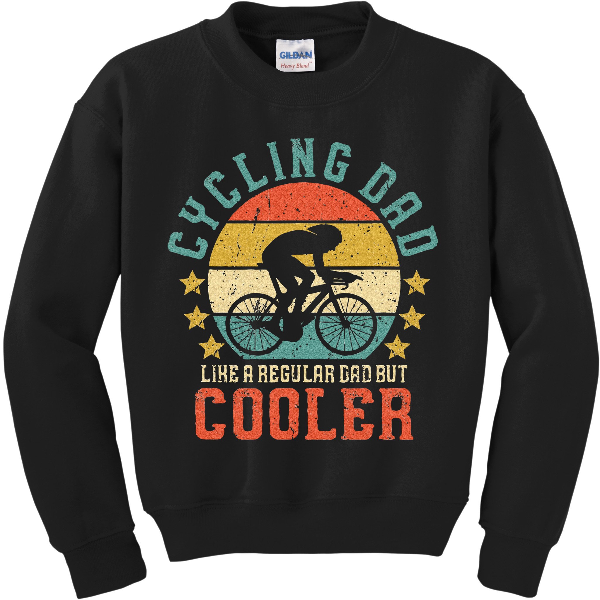Cycling Dad Bike Rider & Cyclist Fathers Day Kids Sweatshirt