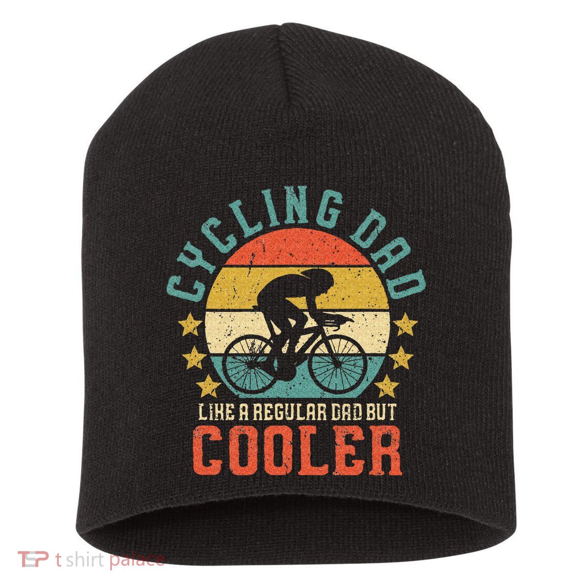 Cycling Dad Bike Rider & Cyclist Fathers Day Short Acrylic Beanie