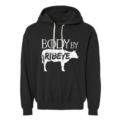 Carnivore Diet Body By Ribeye Garment-Dyed Fleece Hoodie