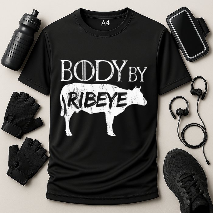 Carnivore Diet Body By Ribeye Cooling Performance Crew T-Shirt