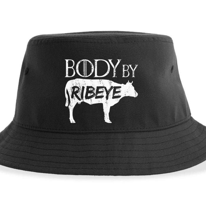 Carnivore Diet Body By Ribeye Sustainable Bucket Hat