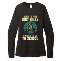 Cute Dirt Bike Art Motorcycle Dirtbike Racing Womens CVC Long Sleeve Shirt