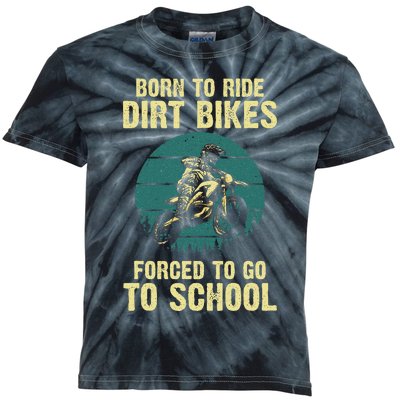 Cute Dirt Bike Art Motorcycle Dirtbike Racing Kids Tie-Dye T-Shirt