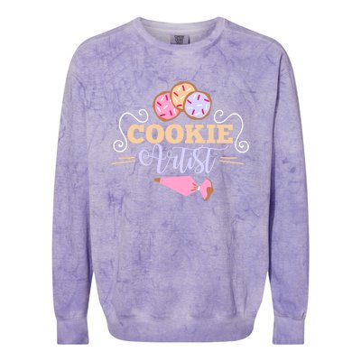 Cookie Decorator Baker Design For Cookie Cutter Fans Colorblast Crewneck Sweatshirt