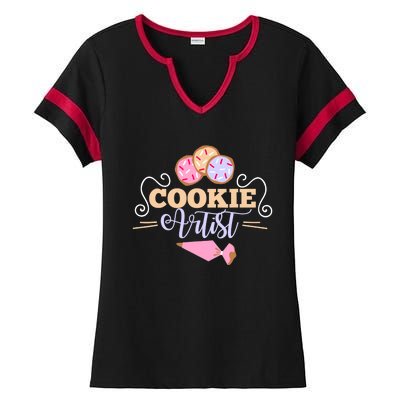 Cookie Decorator Baker Design For Cookie Cutter Fans Ladies Halftime Notch Neck Tee