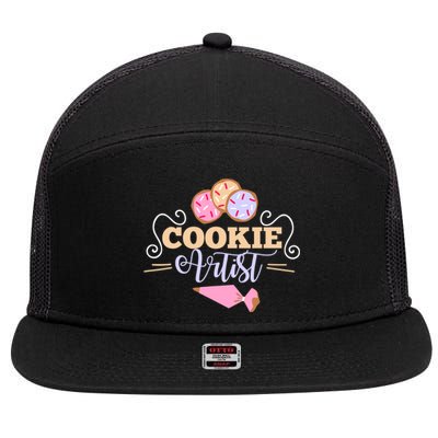 Cookie Decorator Baker Design For Cookie Cutter Fans 7 Panel Mesh Trucker Snapback Hat