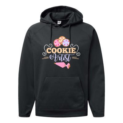 Cookie Decorator Baker Design For Cookie Cutter Fans Performance Fleece Hoodie