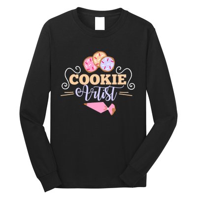 Cookie Decorator Baker Design For Cookie Cutter Fans Long Sleeve Shirt