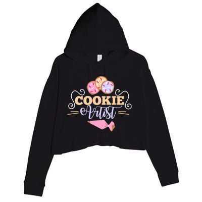 Cookie Decorator Baker Design For Cookie Cutter Fans Crop Fleece Hoodie