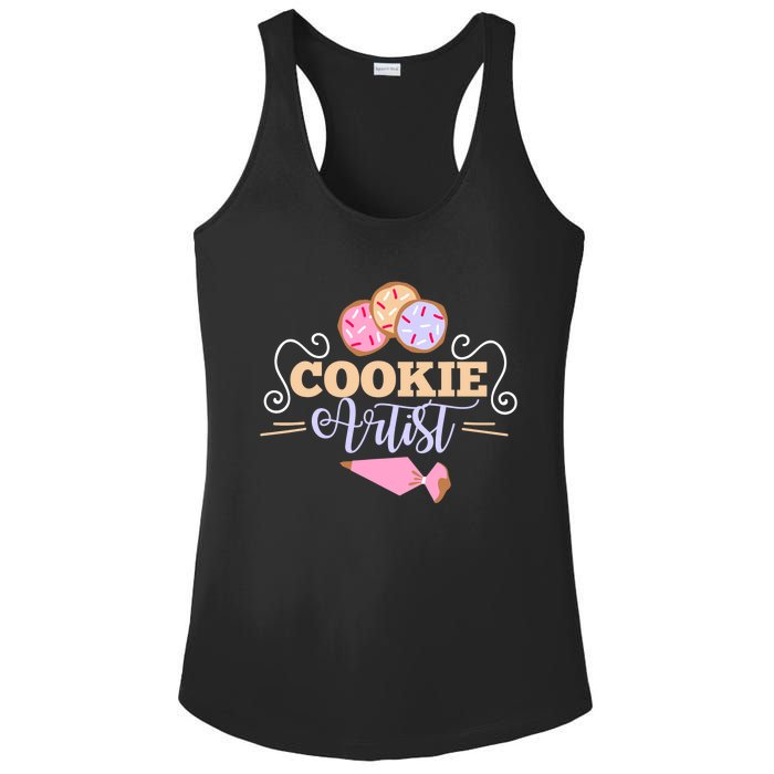 Cookie Decorator Baker Design For Cookie Cutter Fans Ladies PosiCharge Competitor Racerback Tank