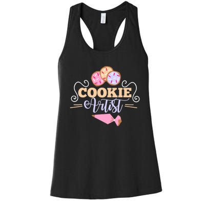 Cookie Decorator Baker Design For Cookie Cutter Fans Women's Racerback Tank