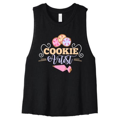 Cookie Decorator Baker Design For Cookie Cutter Fans Women's Racerback Cropped Tank