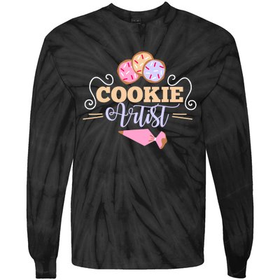 Cookie Decorator Baker Design For Cookie Cutter Fans Tie-Dye Long Sleeve Shirt