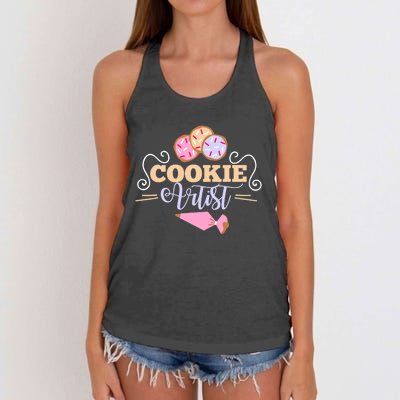 Cookie Decorator Baker Design For Cookie Cutter Fans Women's Knotted Racerback Tank