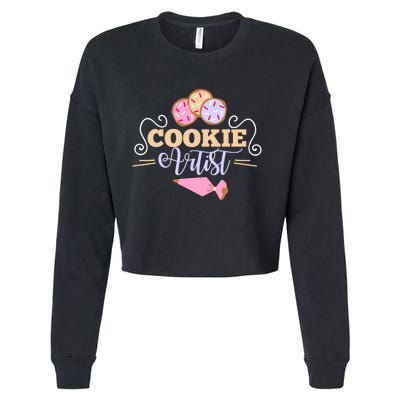 Cookie Decorator Baker Design For Cookie Cutter Fans Cropped Pullover Crew