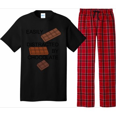 Chocolatier Distracted By Chocolate Funny Quote Gift Pajama Set