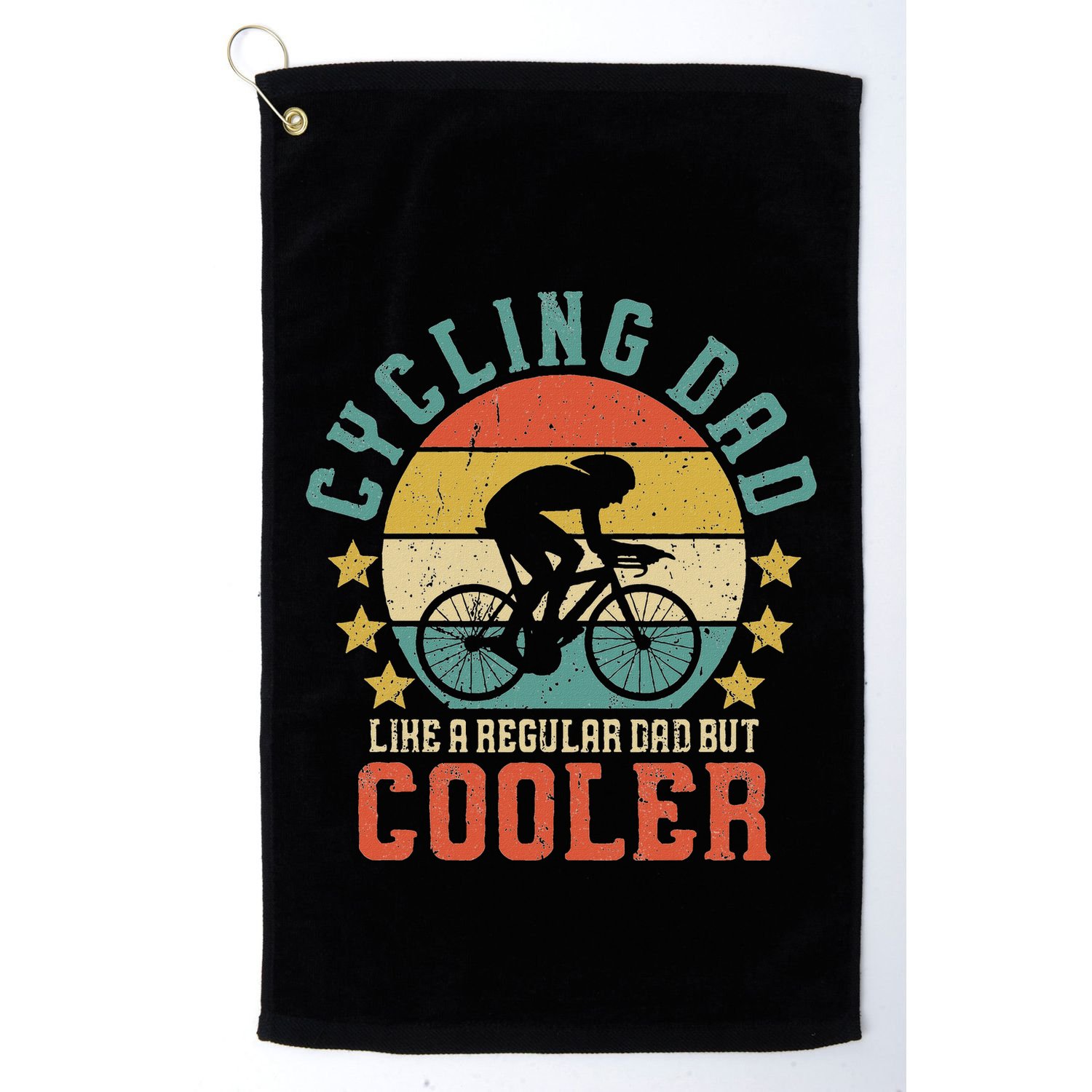 Cycling Dad Bike Rider & Cyclist FatherS Day Golf Towel