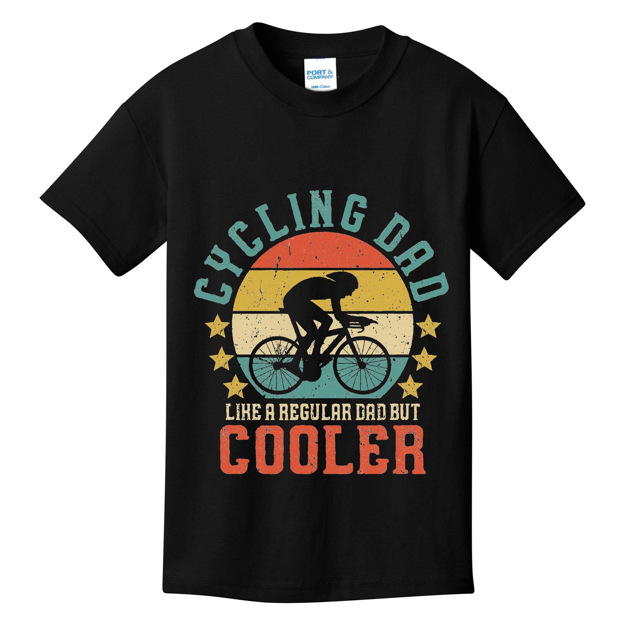 Cycling Dad Bike Rider & Cyclist FatherS Day Kids T-Shirt
