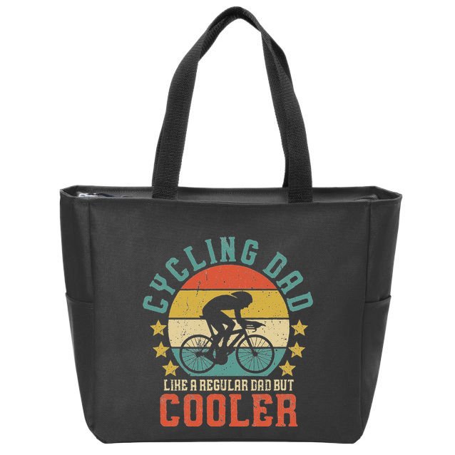 Cycling Dad Bike Rider & Cyclist FatherS Day Zip Tote Bag