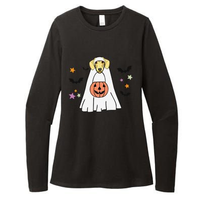 Cream Dachshund Boo Ghost Dog Lover Halloween Womens CVC Long Sleeve Shirt