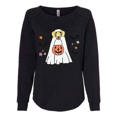 Cream Dachshund Boo Ghost Dog Lover Halloween Womens California Wash Sweatshirt