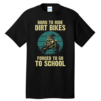 Cute Dirt Bike Art For Women Motorcycle Dirtbike Tall T-Shirt