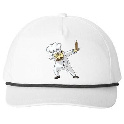 Cute Dabbing Chef Funny Dab Dance Pastry Cook Food Gift Snapback Five-Panel Rope Hat