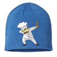 Cute Dabbing Chef Funny Dab Dance Pastry Cook Food Gift Sustainable Beanie