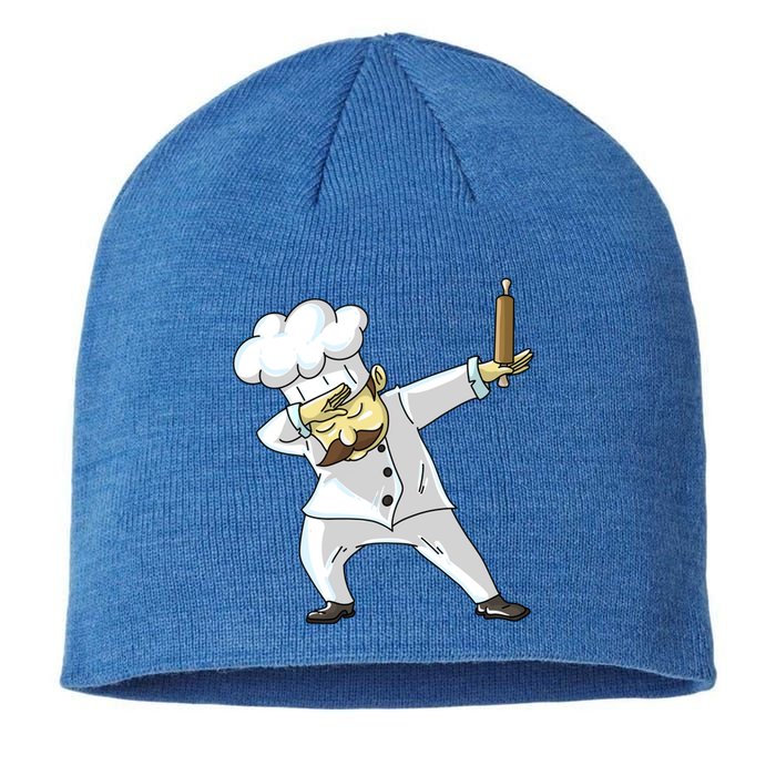 Cute Dabbing Chef Funny Dab Dance Pastry Cook Food Gift Sustainable Beanie