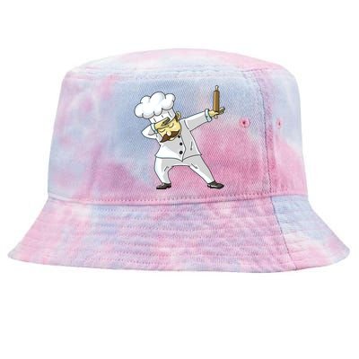 Cute Dabbing Chef Funny Dab Dance Pastry Cook Food Gift Tie-Dyed Bucket Hat