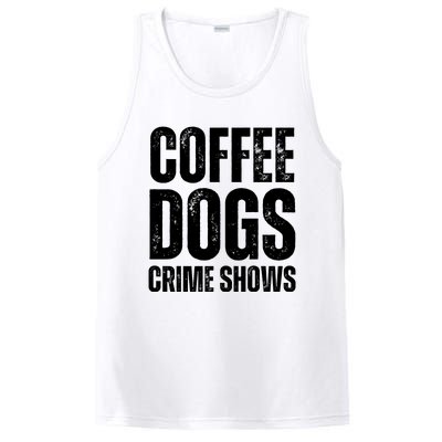 Coffee Dogs Crime Shows Dog Lovers Funny Coffee PosiCharge Competitor Tank