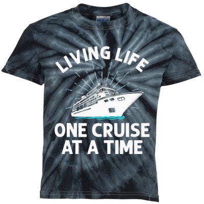 Cruising Designs Cruise Ship Funny Cruising Lovers Kids Tie-Dye T-Shirt