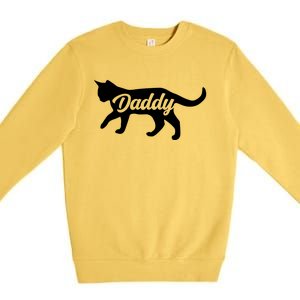 Cat Daddy Cat Dad Great Gift Premium Crewneck Sweatshirt