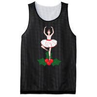 Cute Dance Christmas Ballerina Girls Ballet Dancer Mesh Reversible Basketball Jersey Tank