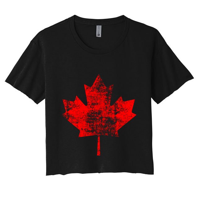 Canada Day Canadian Maple Leaf Gift Canada Pride Crop Top