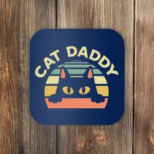 Cat Daddy Cat Enthusiast Feline Lover Father Animal Coaster