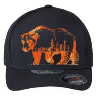 Chicago Downtown City Skyline Illinois Pride Flexfit Unipanel Trucker Cap