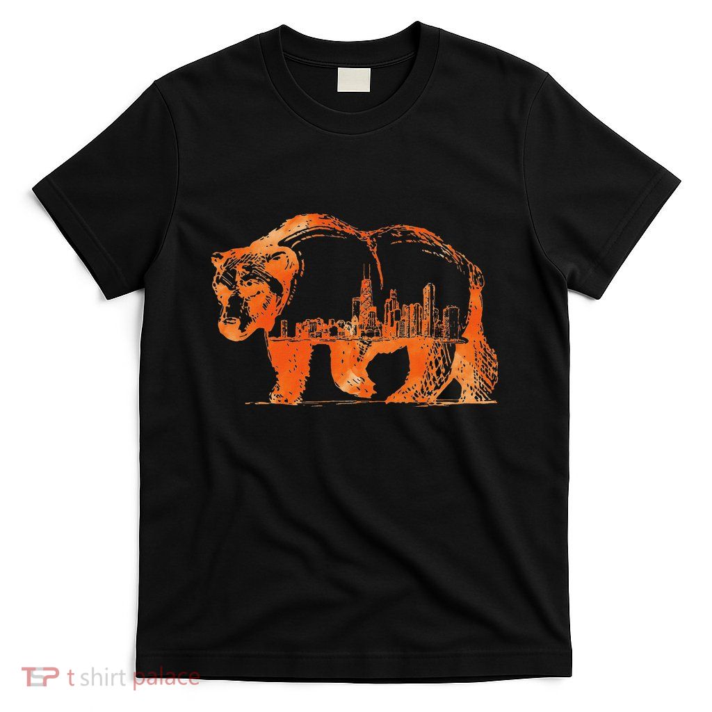 Chicago Downtown City Skyline Illinois Pride T-Shirt