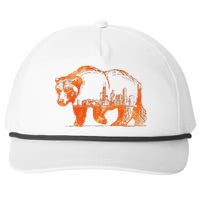 Chicago Downtown City Skyline Illinois Pride Snapback Five-Panel Rope Hat