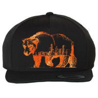 Chicago Downtown City Skyline Illinois Pride Wool Snapback Cap