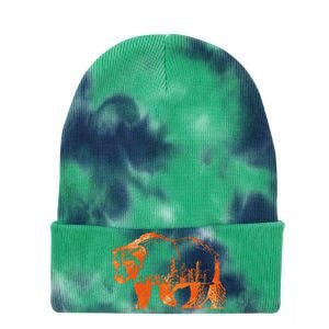 Chicago Downtown City Skyline Illinois Pride Tie Dye 12in Knit Beanie