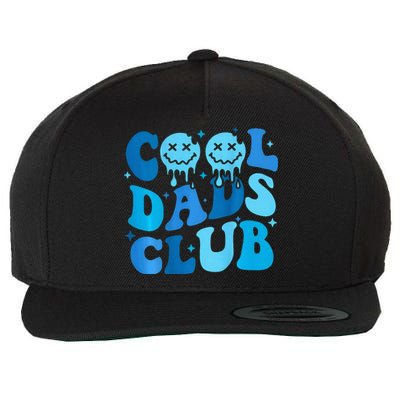 Cool Dads Club Retro Groovy Dad FatherS Day Wool Snapback Cap