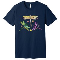 Colorful Dragonflies Premium T-Shirt