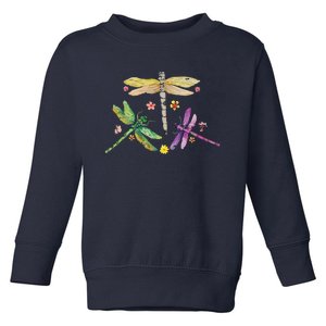 Colorful Dragonflies Toddler Sweatshirt