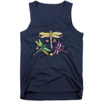 Colorful Dragonflies Tank Top