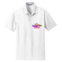 Colorful Denver Cityscape Denver Colorado Skyline Dry Zone Grid Polo