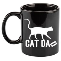 Cat Dad 11oz C Handle Ceramic Mug