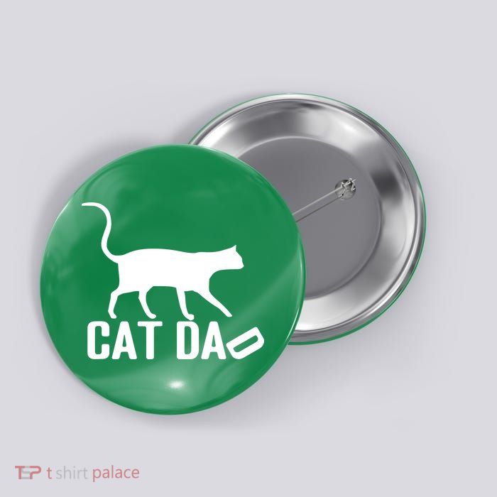 Cat Dad Button