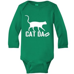 Cat Dad Baby Long Sleeve Bodysuit